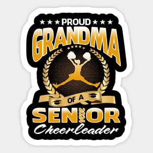 Proud Grandma Of A 2024 Senior Cheerleader Sticker